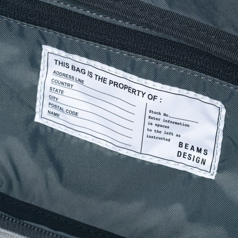 BEAMS DESIGN Every One 横型ボディバッグ グレー