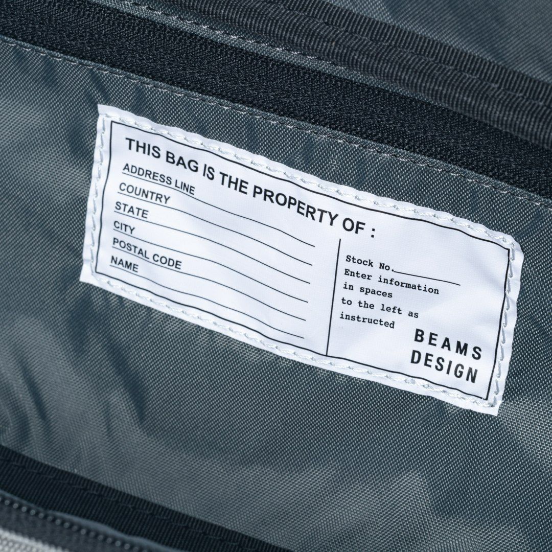BEAMS DESIGN Every One 横型ボディバッグ グレー