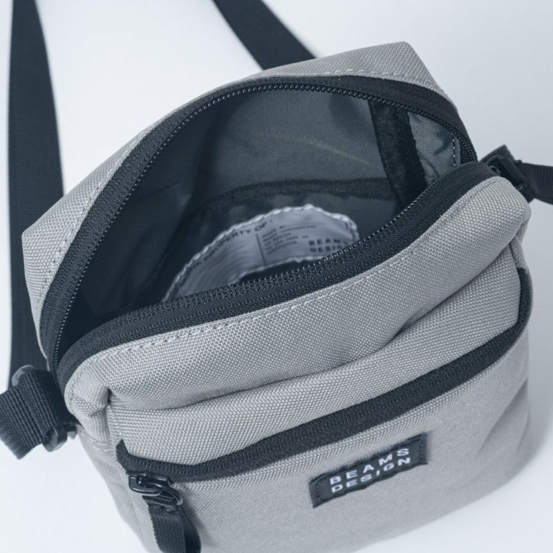 BEAMS DESIGN Every One 縦型ショルダーバッグ グレー