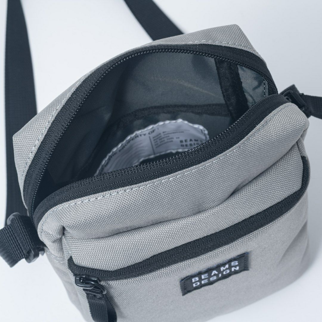 BEAMS DESIGN Every One 縦型ショルダーバッグ グレー