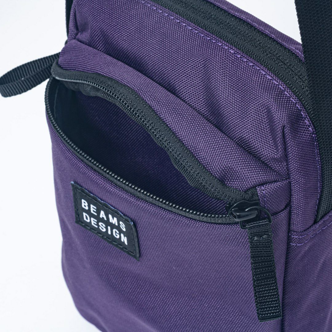 BEAMS DESIGN Every One 縦型ショルダーバッグ パープル