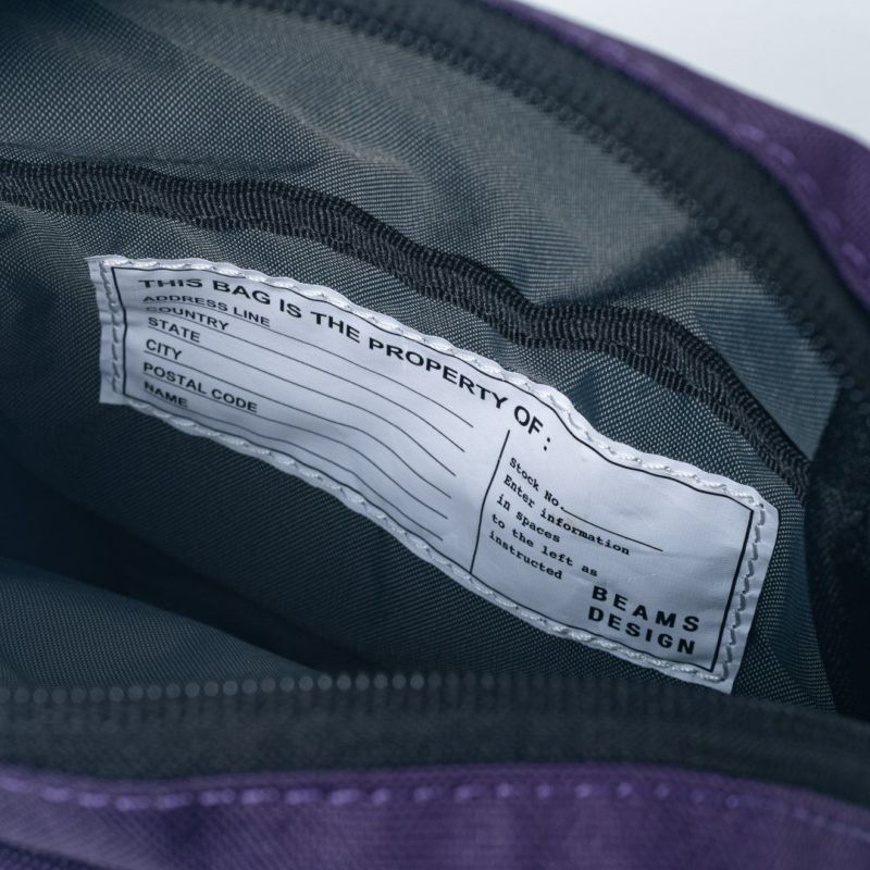 BEAMS DESIGN Every One 縦型ショルダーバッグ パープル
