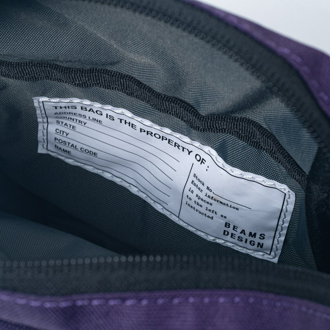BEAMS DESIGN Every One 縦型ショルダーバッグ パープル