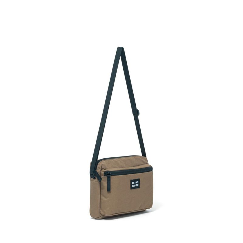 BEAMS DESIGN Every One 横型ショルダーバッグ ブラウン