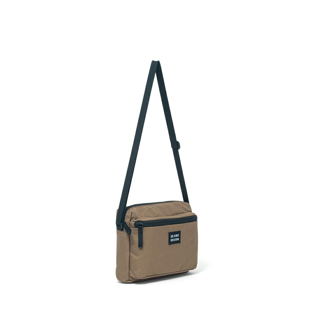 BEAMS DESIGN Every One 横型ショルダーバッグ ブラウン