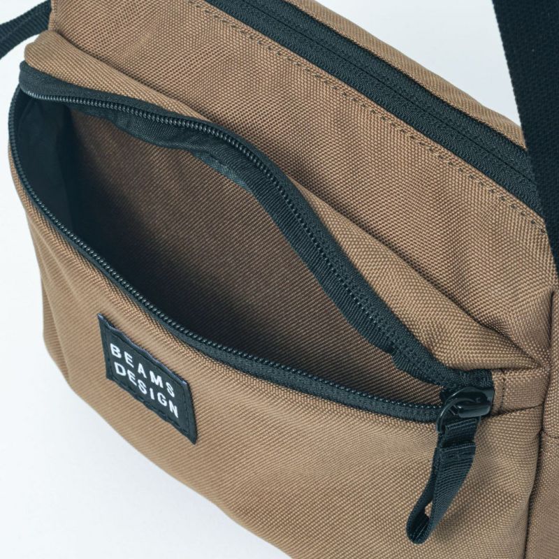 BEAMS DESIGN Every One 横型ショルダーバッグ ブラウン