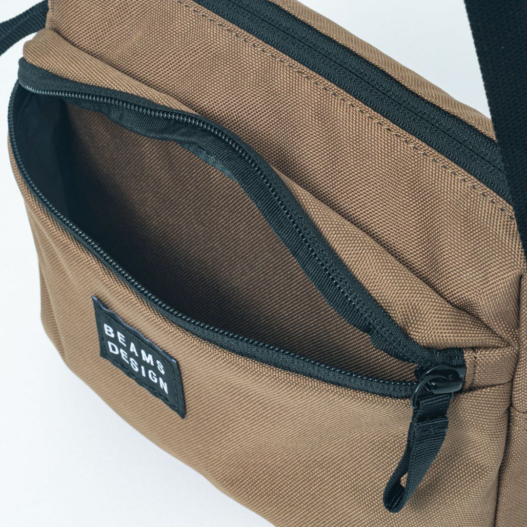 BEAMS DESIGN Every One 横型ショルダーバッグ ブラウン