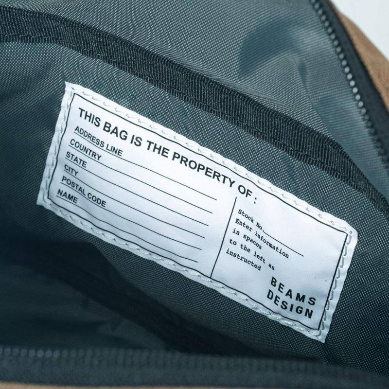 BEAMS DESIGN Every One 横型ショルダーバッグ ブラウン