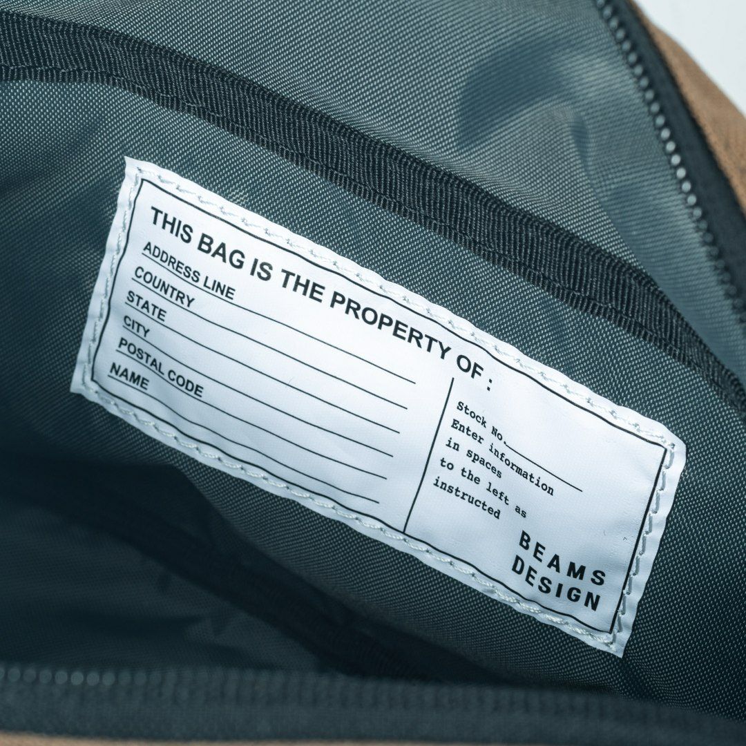 BEAMS DESIGN Every One 横型ショルダーバッグ ブラウン