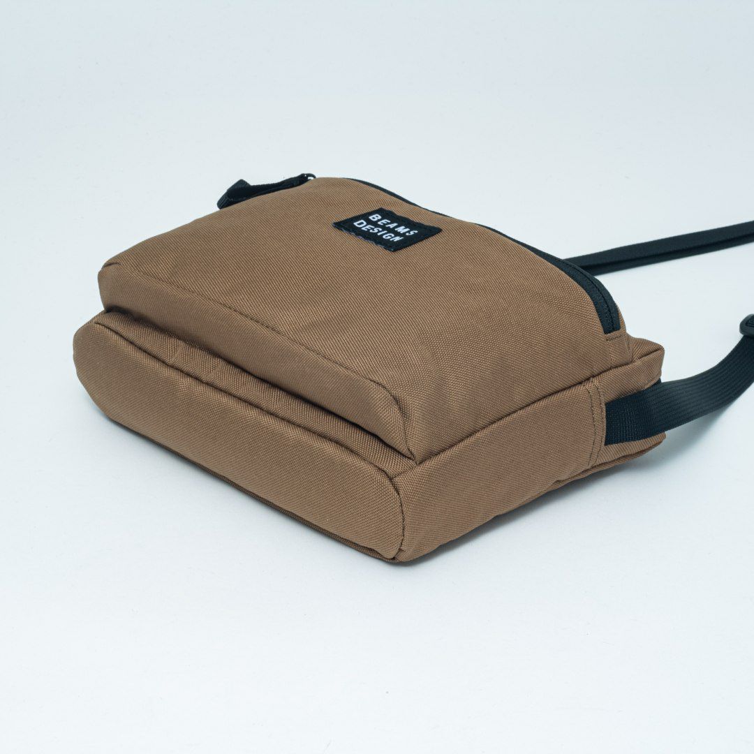 BEAMS DESIGN Every One 横型ショルダーバッグ ブラウン