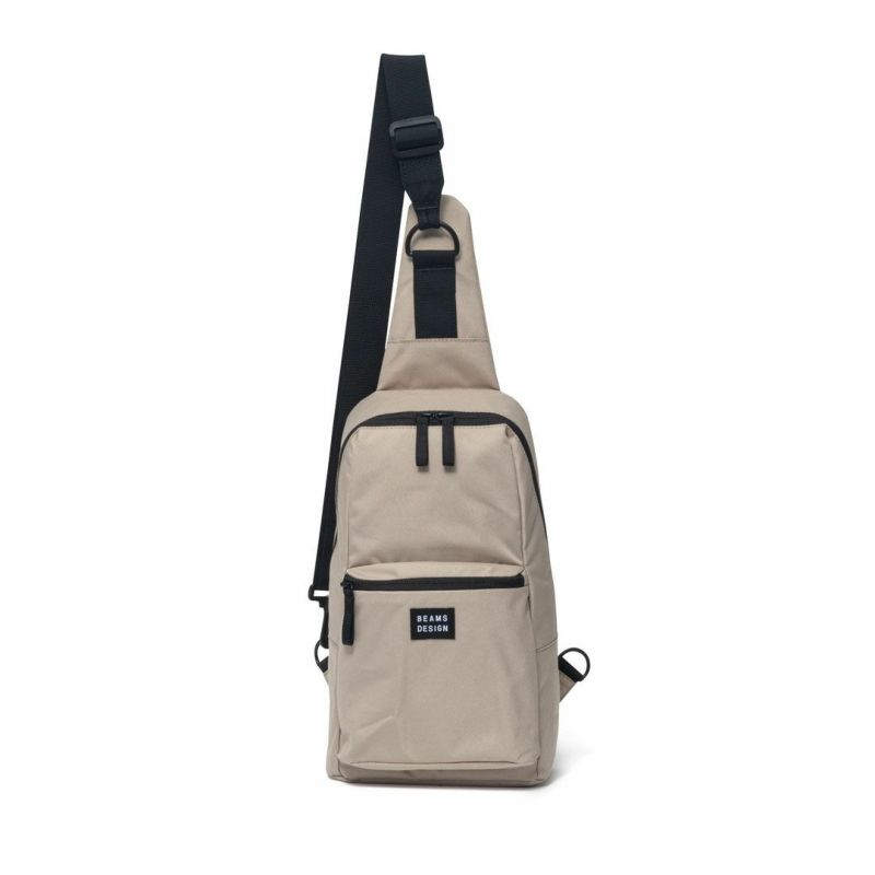 BEAMS DESIGN Every One 縦型ボディバッグ ベージュ