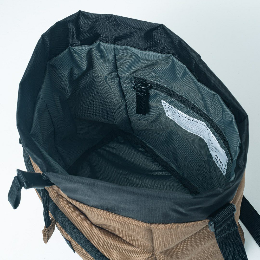 BEAMS DESIGN Every One 巾着型ショルダーバッグ ブラウン