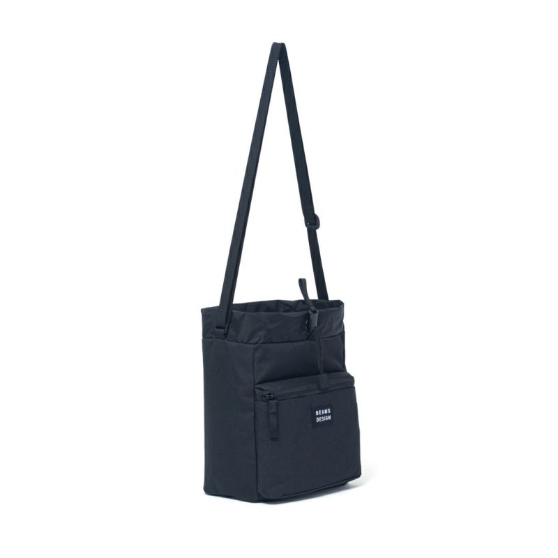 BEAMS DESIGN Every One 巾着型ショルダーバッグ ブラック