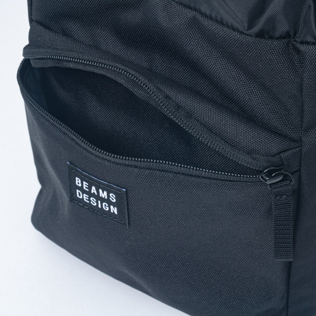 BEAMS DESIGN Every One 巾着型ショルダーバッグ ブラック