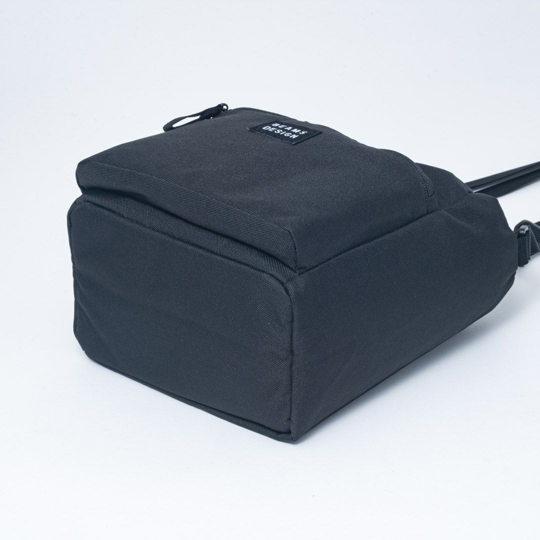 BEAMS DESIGN Every One 巾着型ショルダーバッグ ブラック