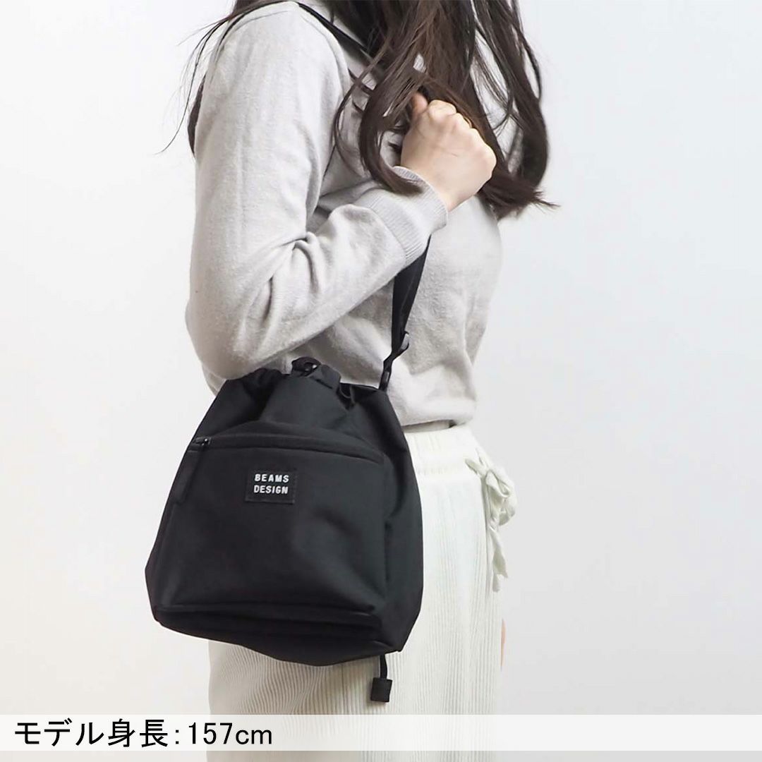 BEAMS DESIGN Every One 巾着型ショルダーバッグ