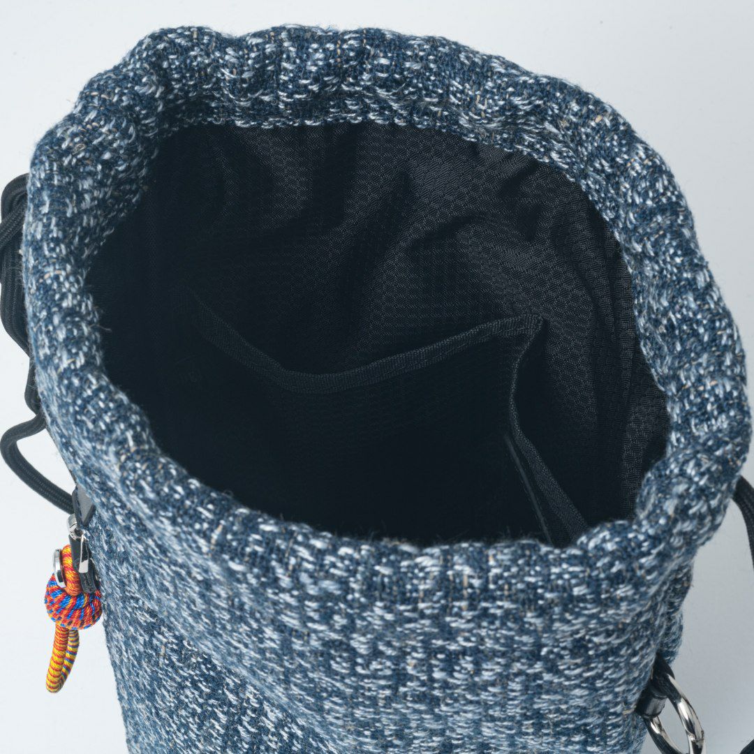 MANIUNO NOVATEX 巾着 ネイビー