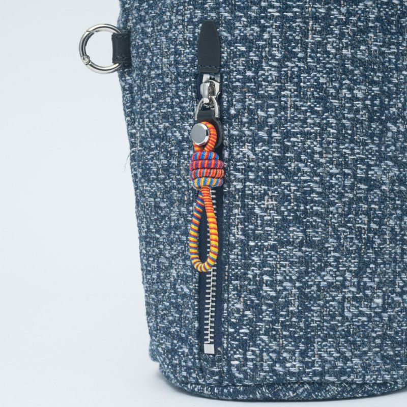 MANIUNO NOVATEX 巾着 ネイビー