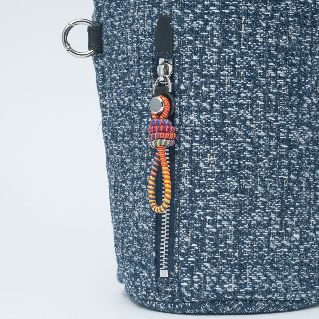 MANIUNO NOVATEX 巾着 ネイビー