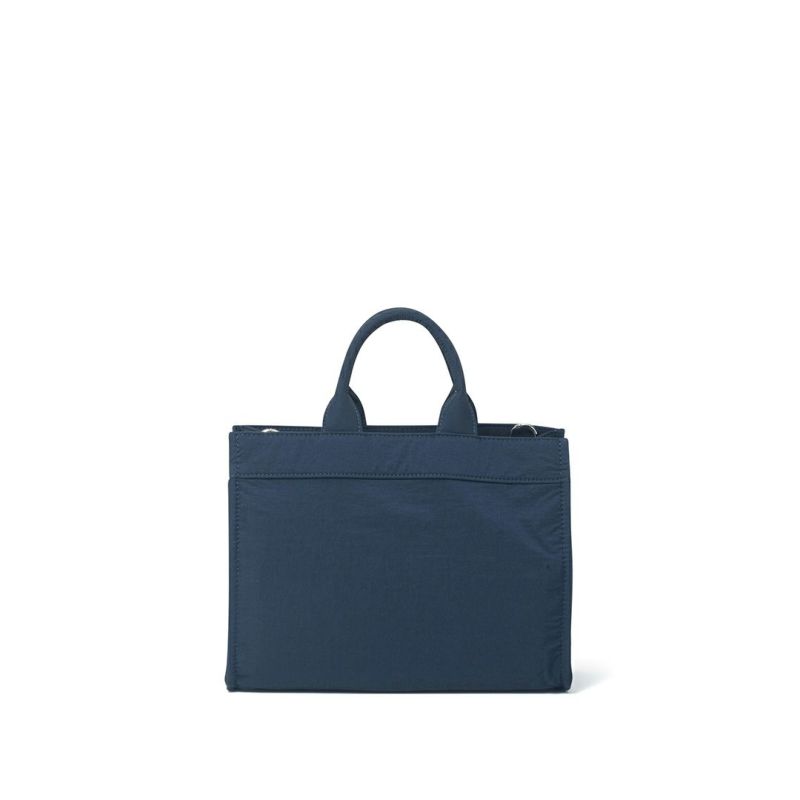 MANIUNO KAJIF スクエアミニトート(M) ネイビー