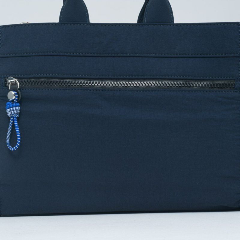 MANIUNO KAJIF スクエアミニトート(M) ネイビー