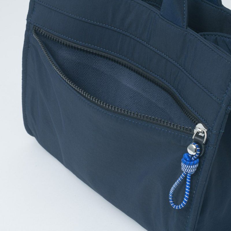 MANIUNO KAJIF スクエアミニトート(M) ネイビー