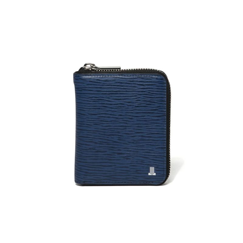  LANVIN COLLECTION RHEIN ラウンドファスナー折り財布 ネイビー