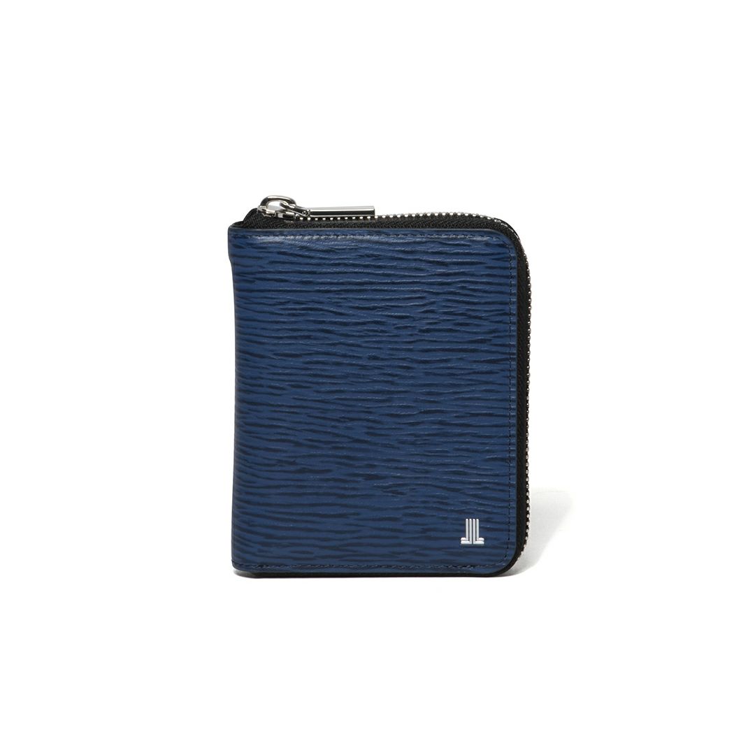  LANVIN COLLECTION RHEIN ラウンドファスナー折り財布 ネイビー