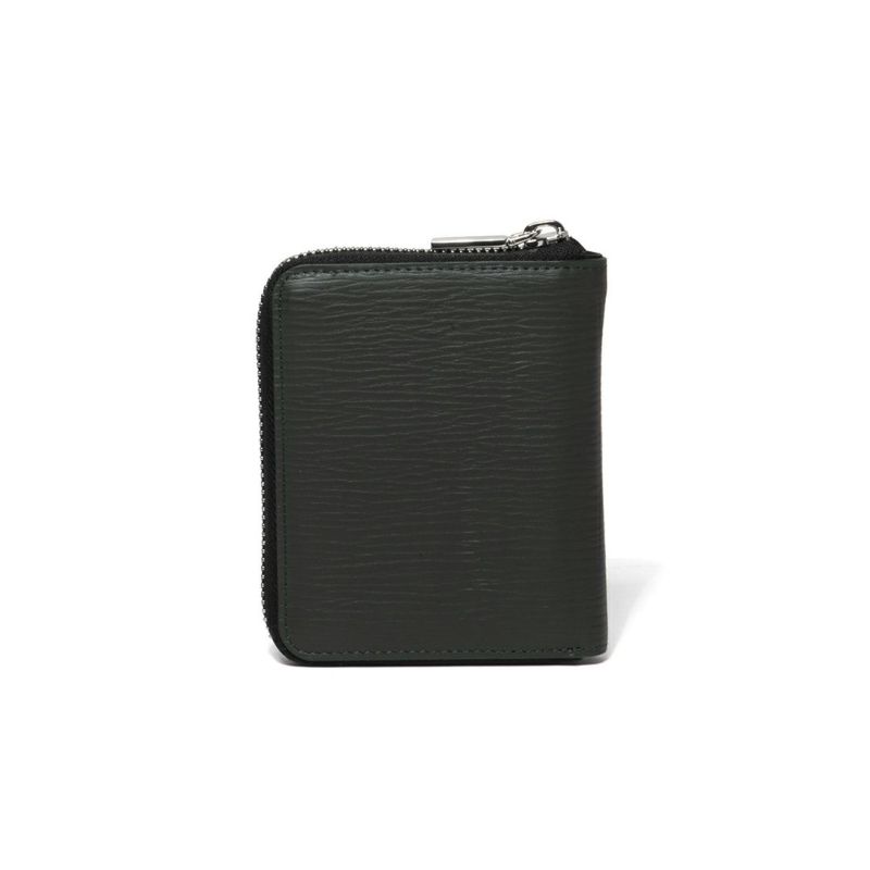  LANVIN COLLECTION RHEIN ラウンドファスナー折り財布 グリーン