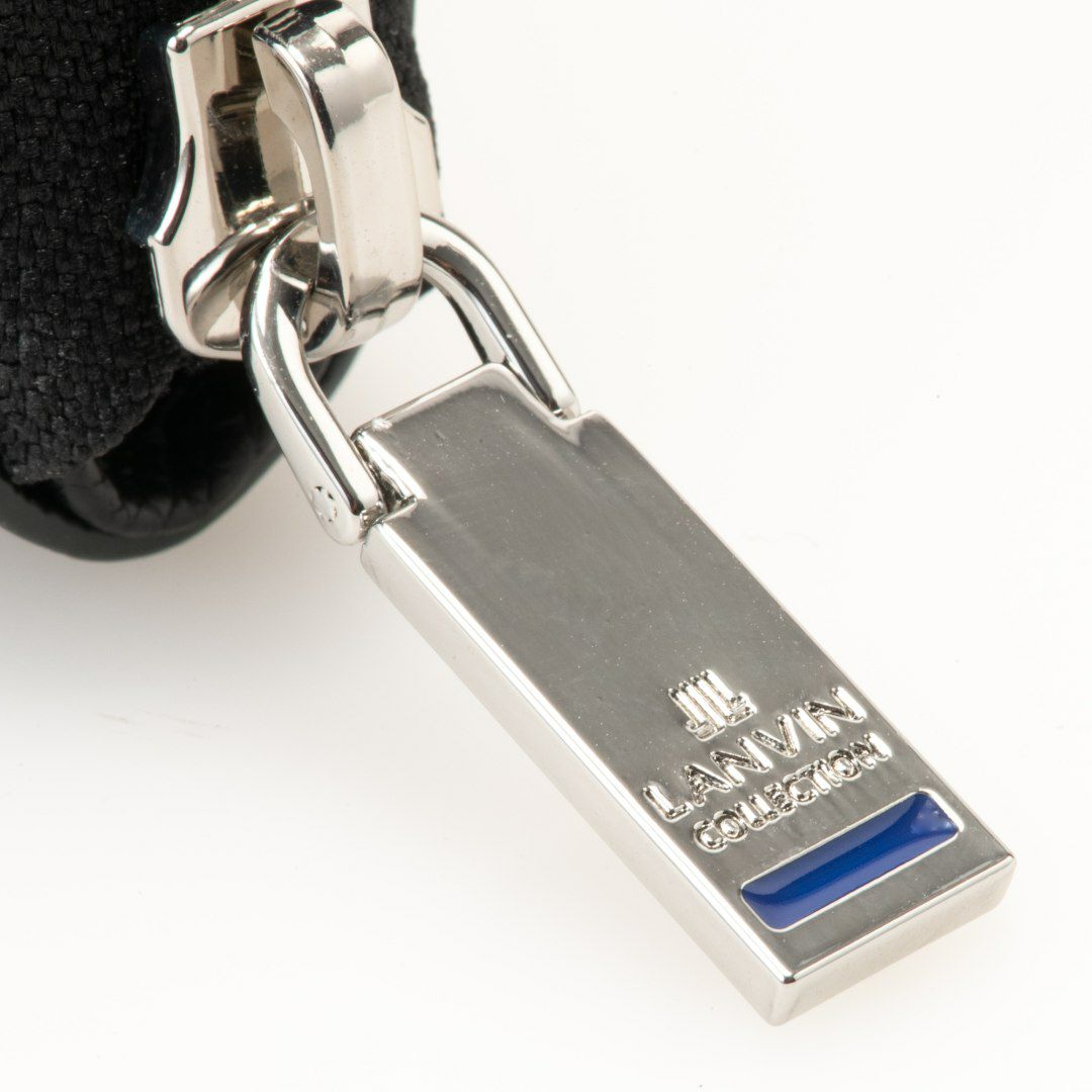  LANVIN COLLECTION RHEIN ラウンドファスナー折り財布 グリーン