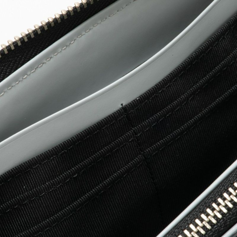 LANVIN COLLECTIONFLOWER PRINT ラウンドファスナー長財布 ブラック