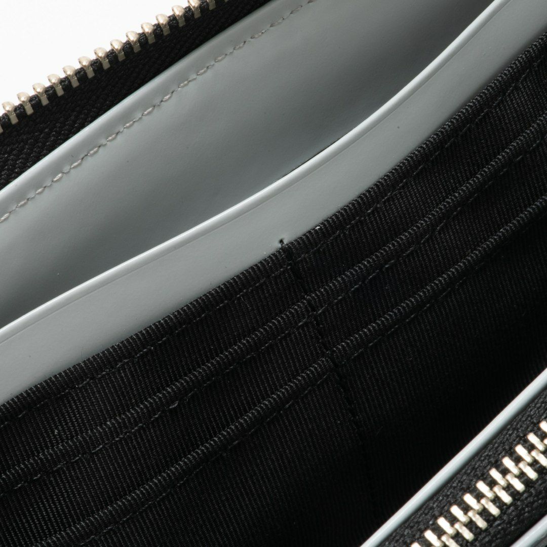 LANVIN COLLECTIONFLOWER PRINT ラウンドファスナー長財布 ブラック