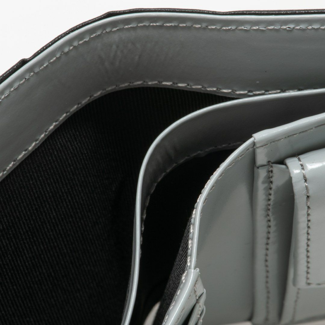 LANVIN COLLECTIONFLOWER PRINT 二つ折り財布 ブラック