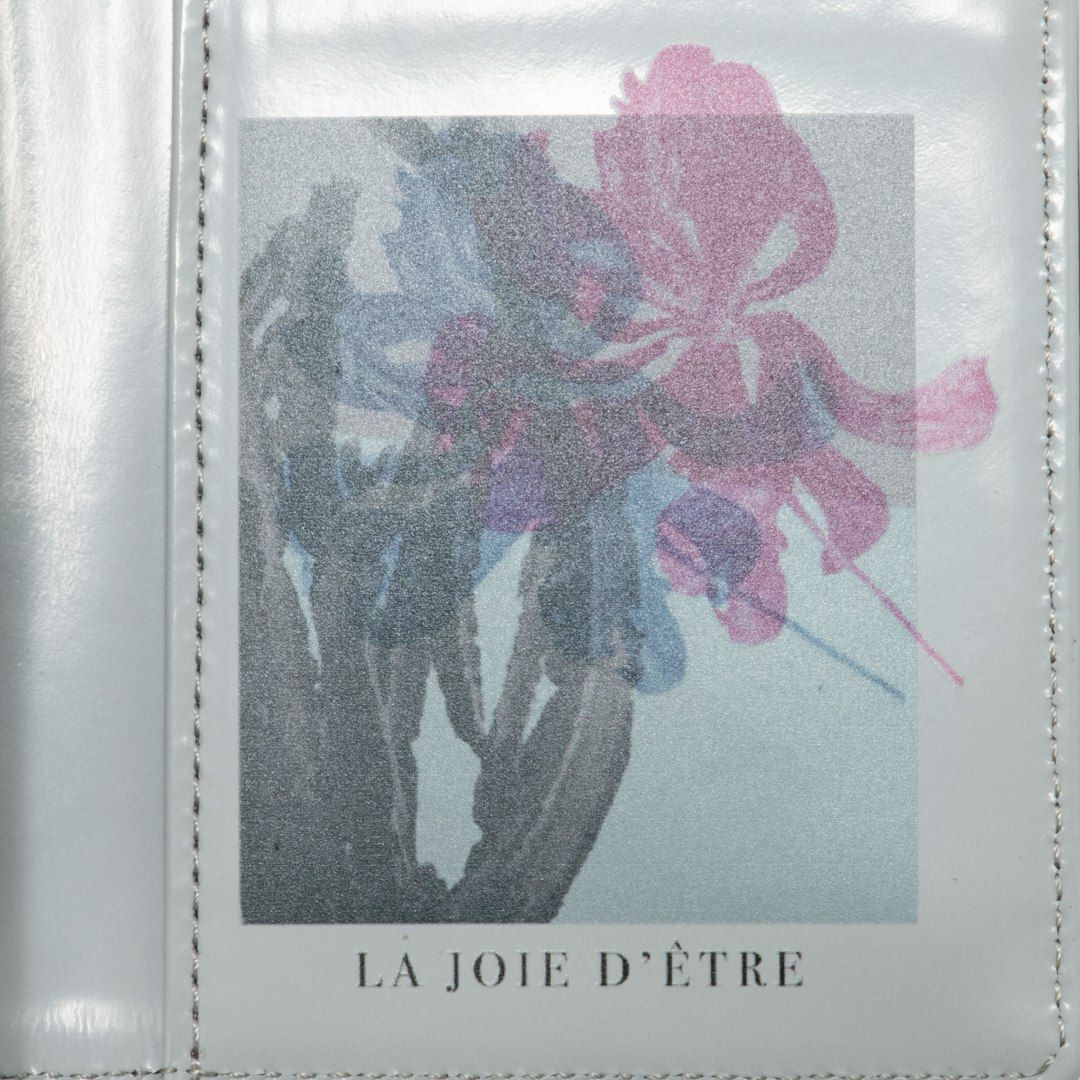 LANVIN COLLECTIONFLOWER PRINT 名刺入れ ブラック