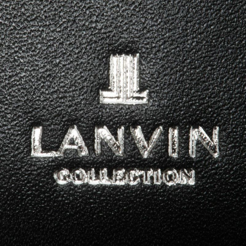 LANVIN COLLECTIONFLOWER PRINT 名刺入れ ブラック