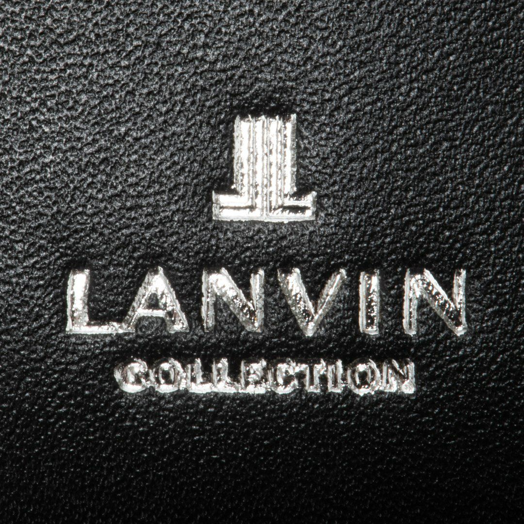 LANVIN COLLECTIONFLOWER PRINT 名刺入れ ブラック