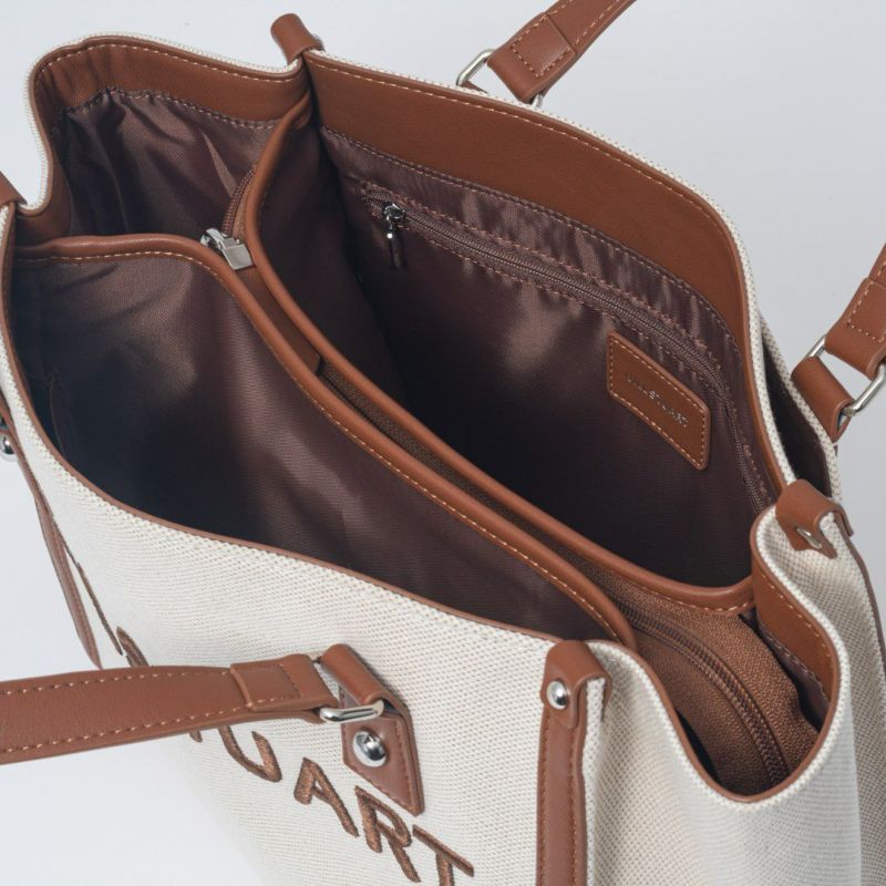 JILL STUART パネル トート キャメル