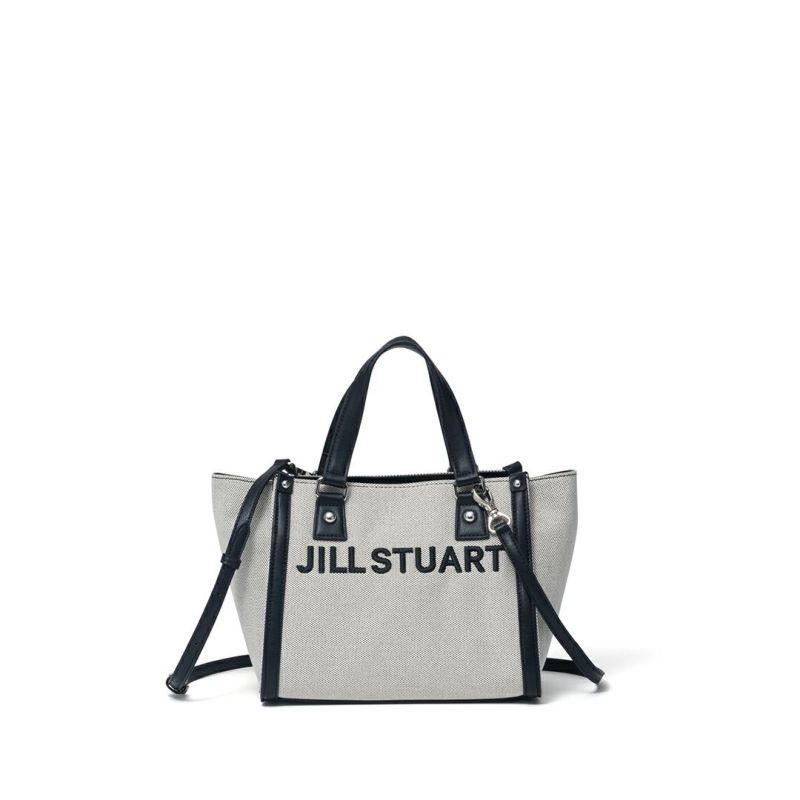 JILL STUART パネル 2WAYハンド ホワイト×ブラック