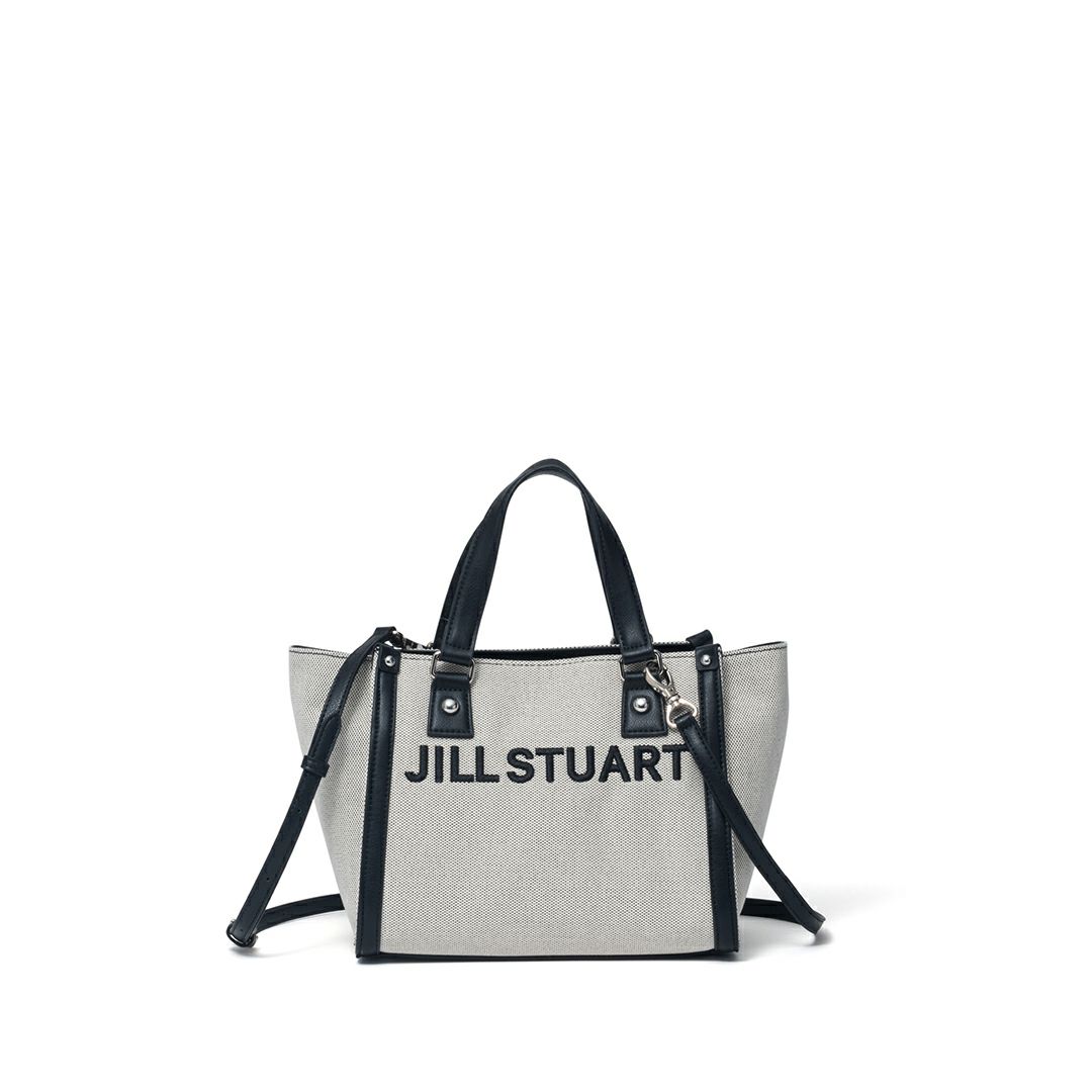 JILL STUART パネル 2WAYハンド ホワイト×ブラック