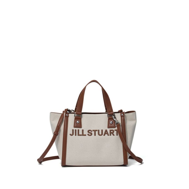 JILL STUART パネル 2WAYハンド キャメル