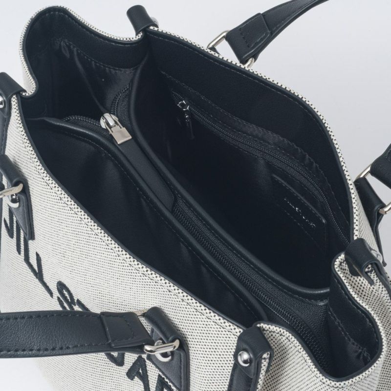 JILL STUART パネル 2WAYハンド ホワイト×ブラック