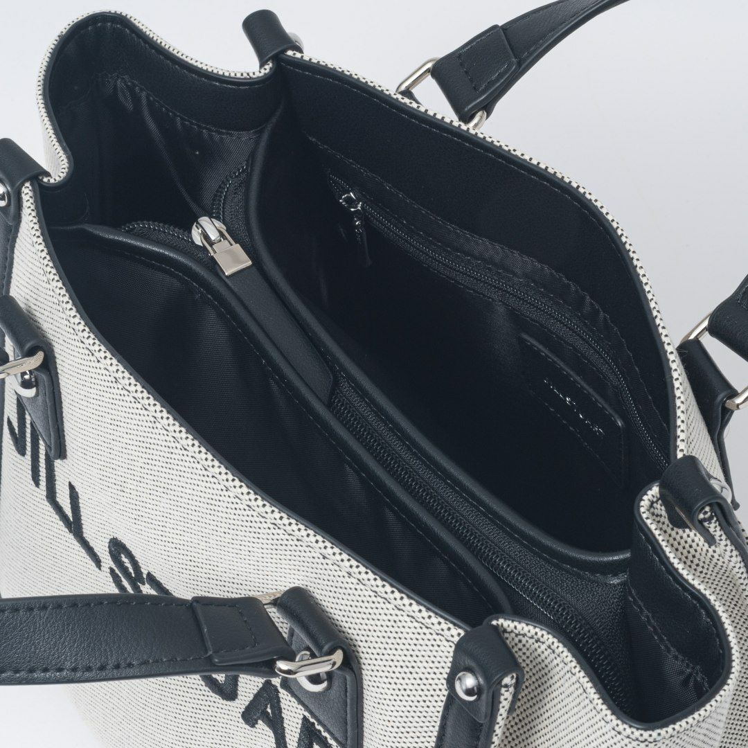 JILL STUART パネル 2WAYハンド ホワイト×ブラック