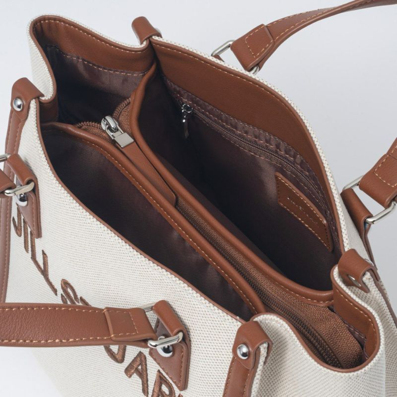 JILL STUART パネル 2WAYハンド キャメル