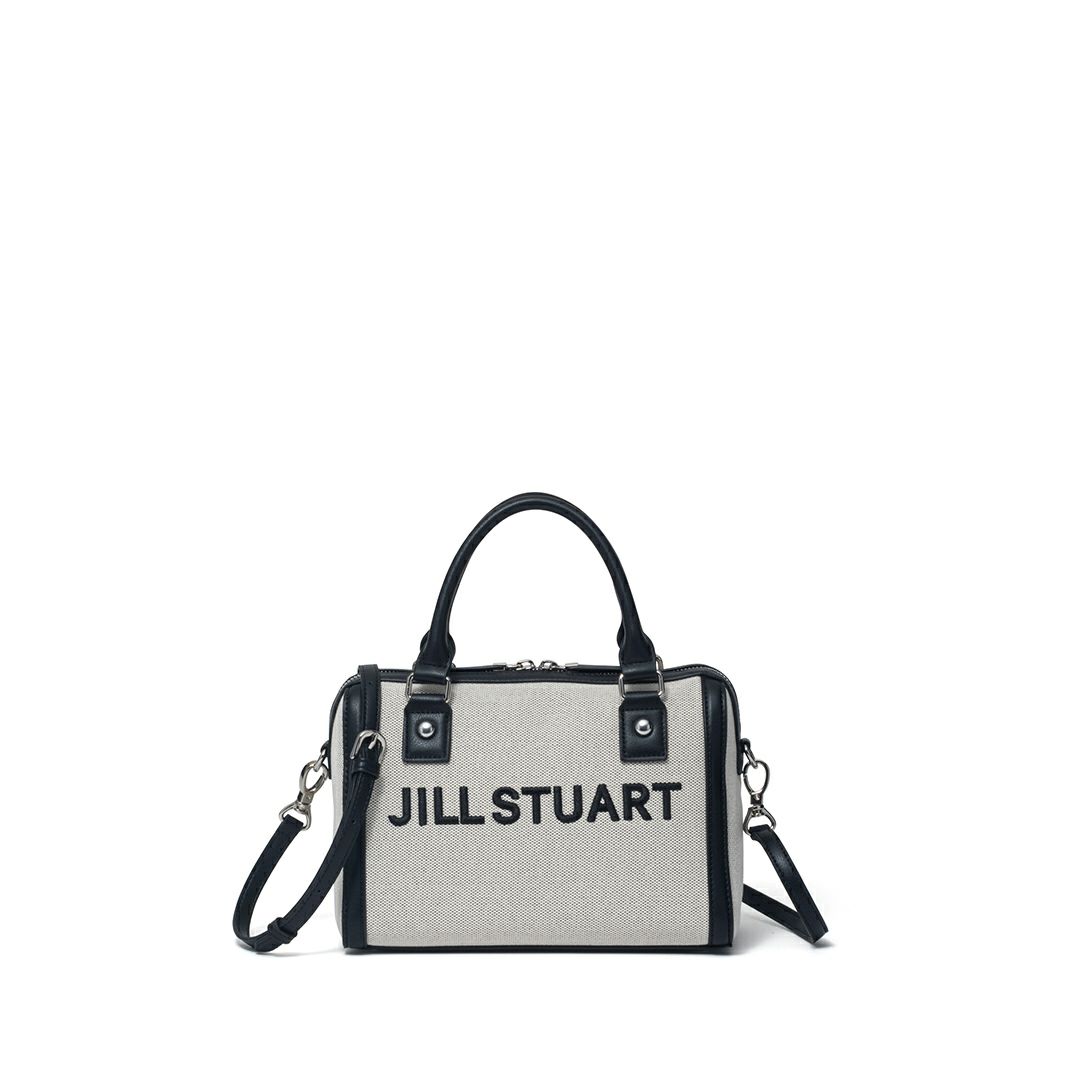 JILL STUART パネル 2WAYボストン ホワイト×ブラック