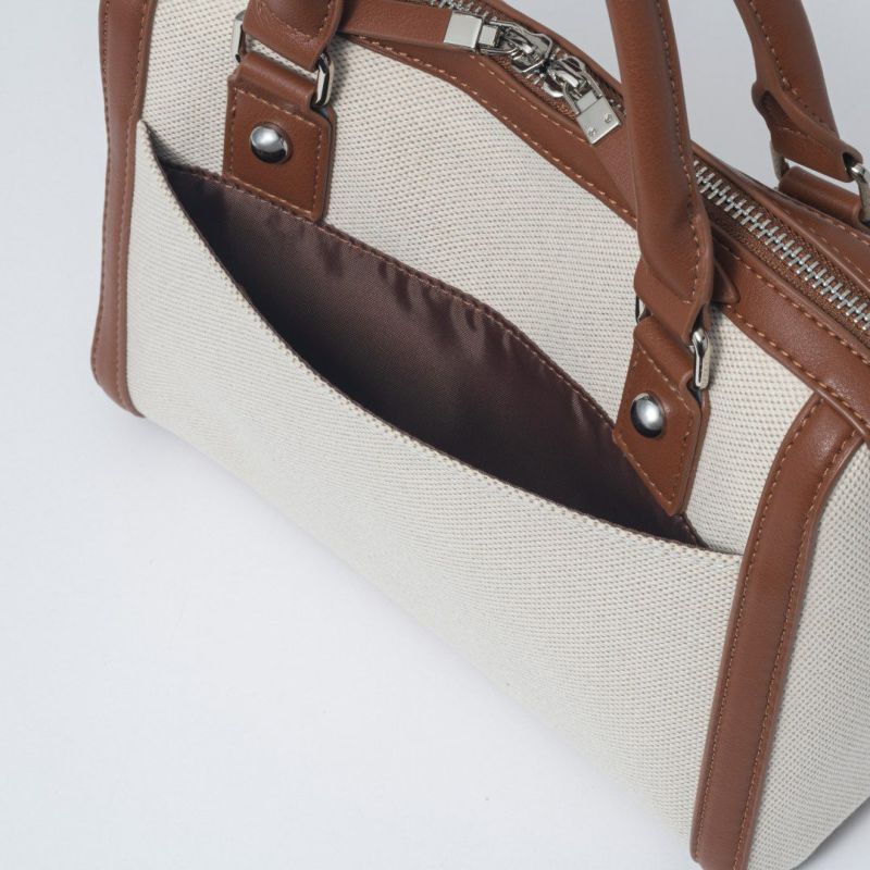 JILL STUART パネル 2WAYボストン キャメル