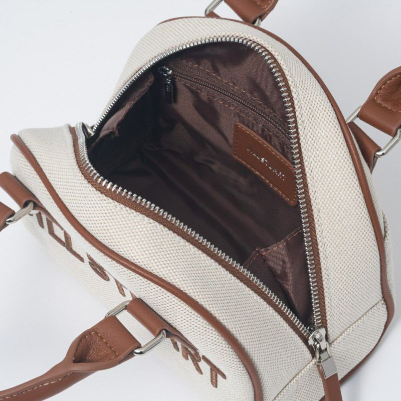 JILL STUART パネル 2WAYミニボストン キャメル