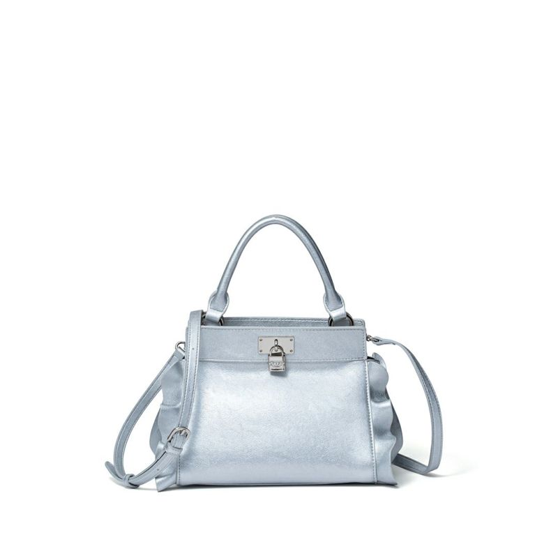 JILL STUART ラッフル 2WAYハンド シルバー