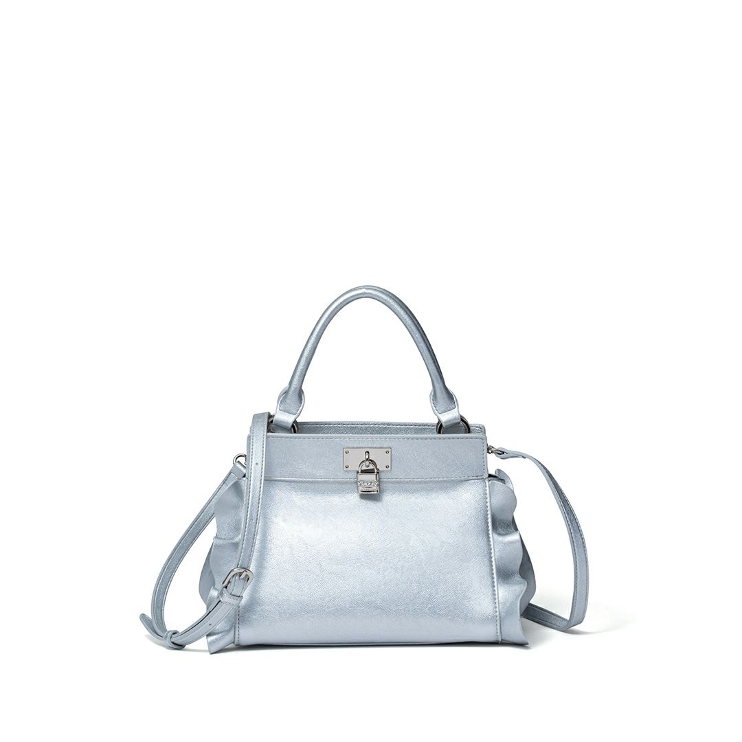 JILL STUART ラッフル 2WAYハンド シルバー