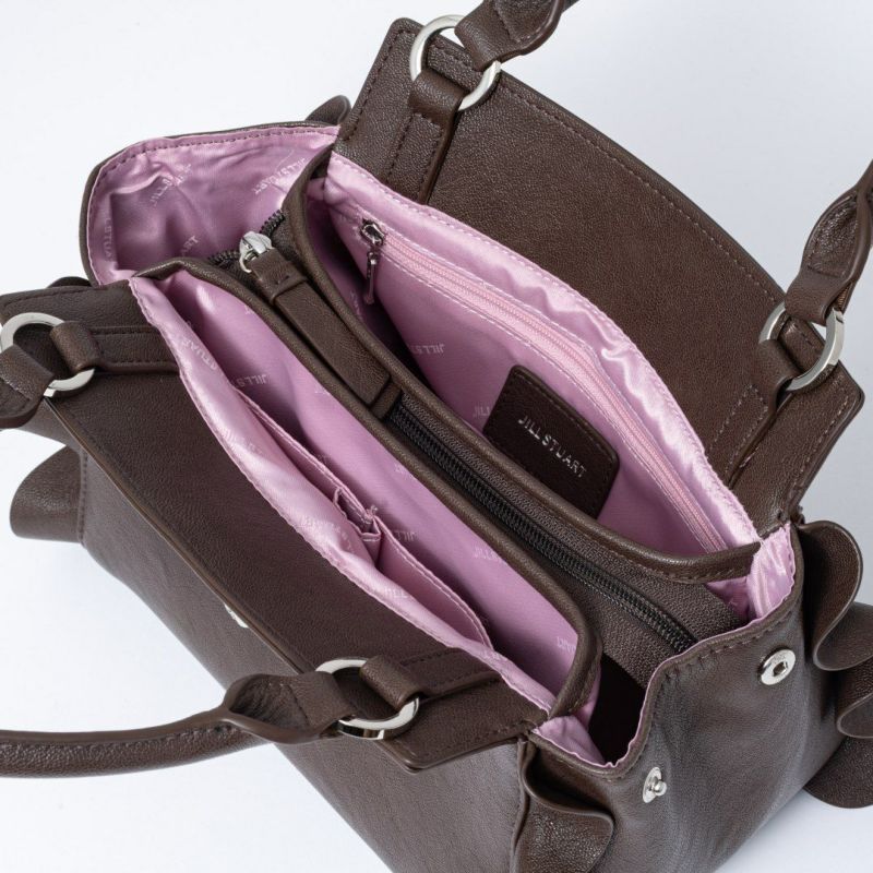 JILL STUART ラッフル 2WAYハンド チョコ