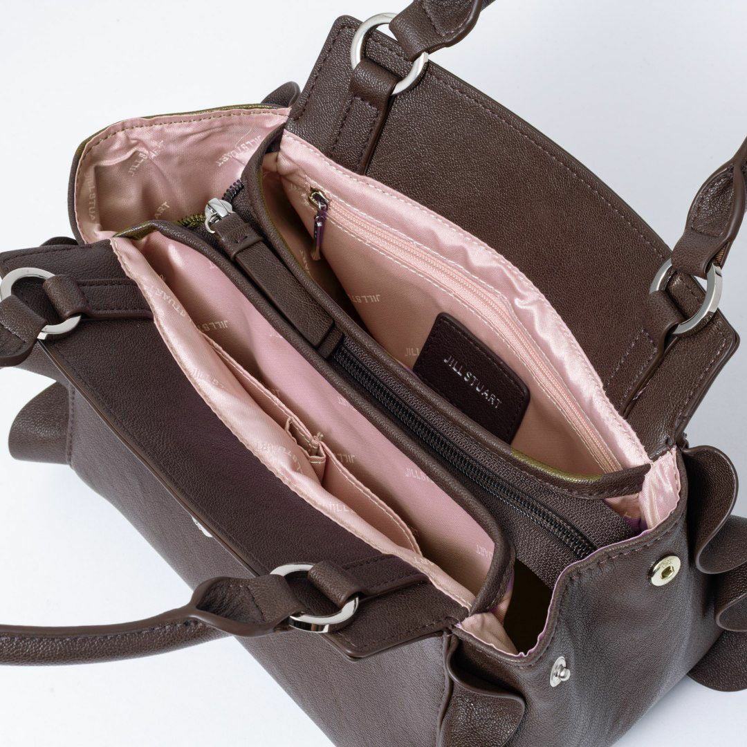 JILL STUART ラッフル 2WAYハンド チョコ